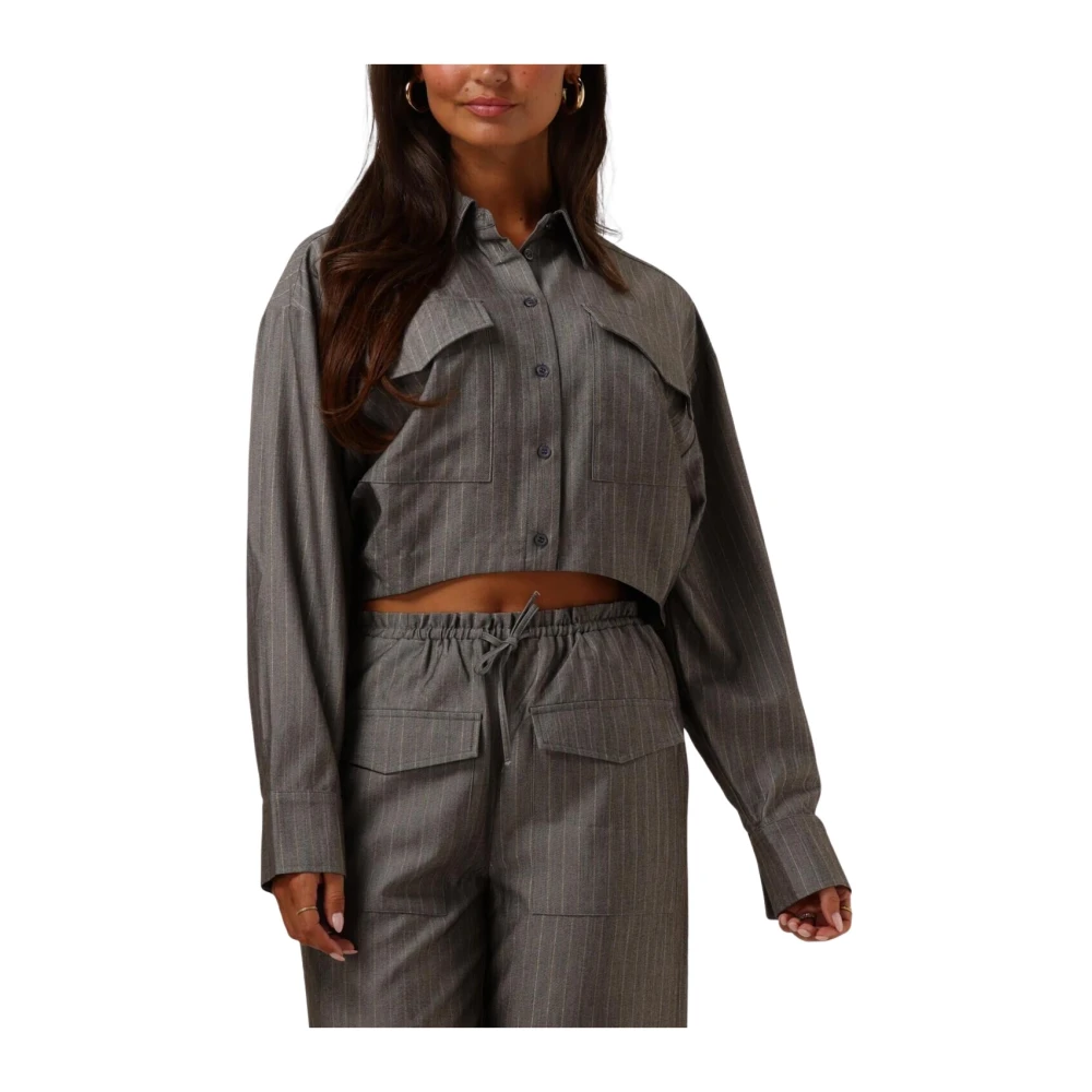 Refined Department Grijze Lyloe Blouse voor Stijlvolle Garderobe Gray Dames