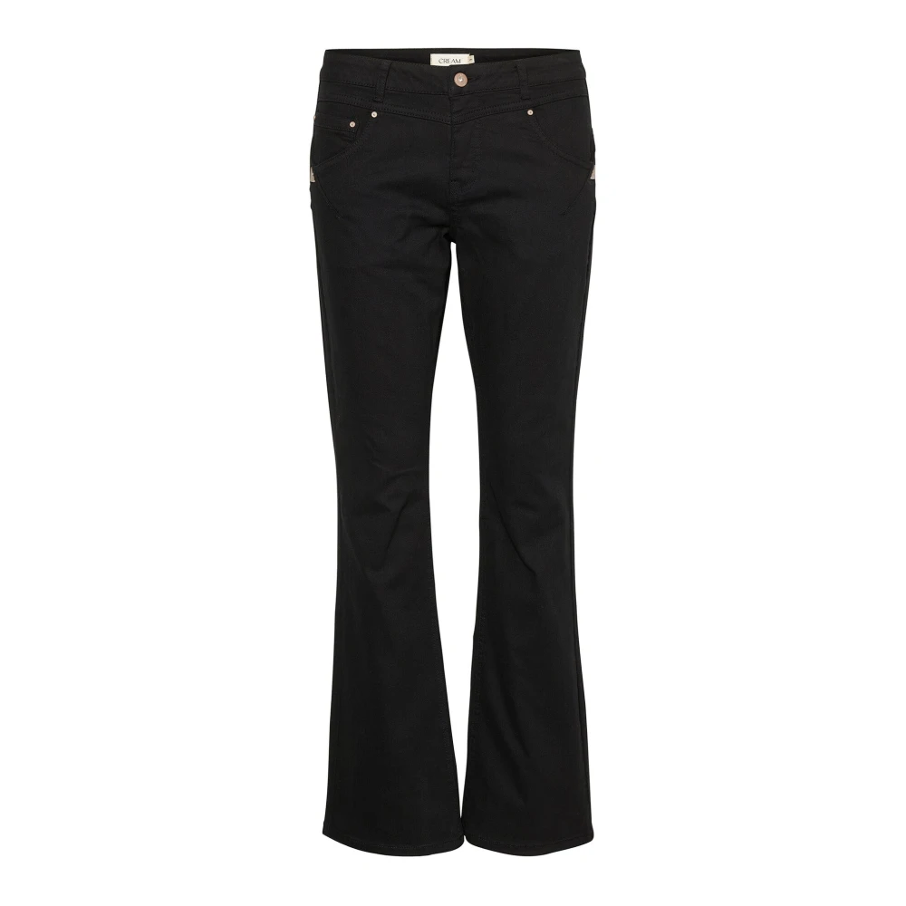 Cream Black Bootcut Jeans - Pitch Unwashed - Female - Bootcut Jeans - W33 L30 - Jeans
