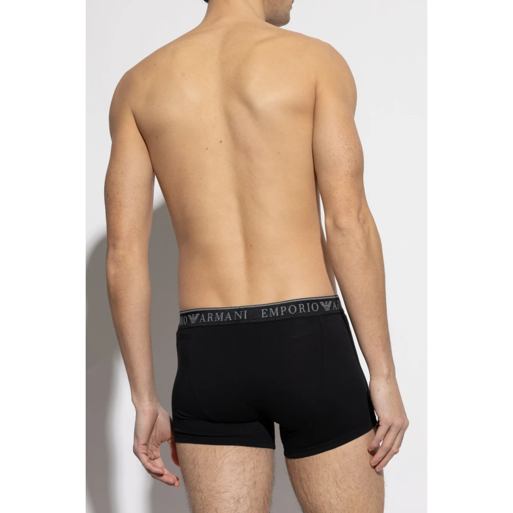 Emporio Armani Twee-pack boxershorts Black Heren