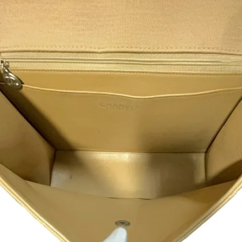 Chanel Vintage Pre-owned Cotton chanel-bags Beige Dames