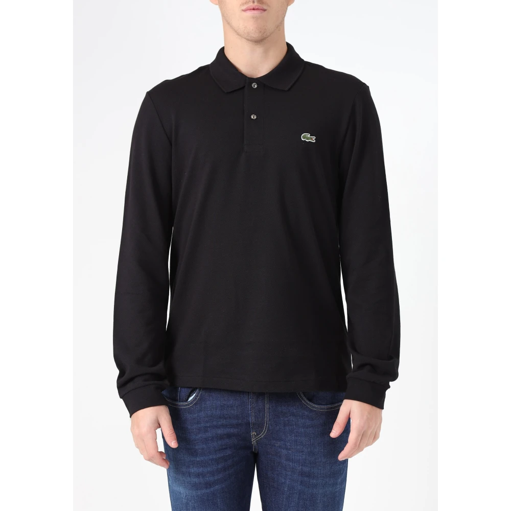 Lacoste Polo Shirts Black Heren