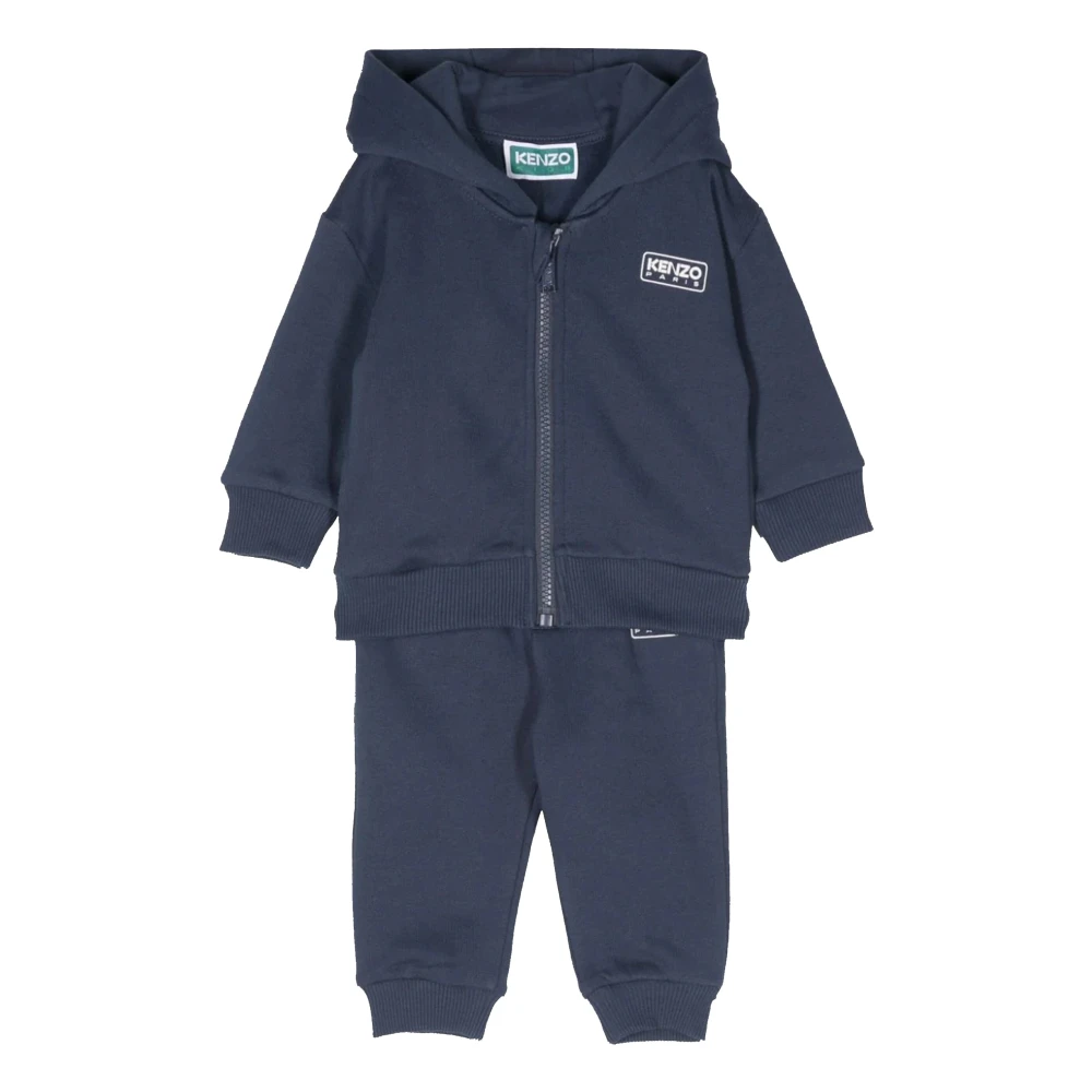 Kenzo Sportigt Zip Jogging Set Blue, Unisex