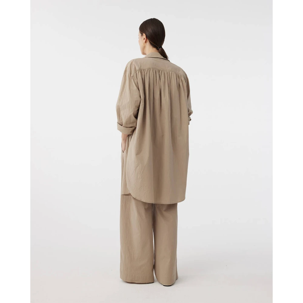Knit-ted Poppy Korte Mouw Blouse Brown Dames