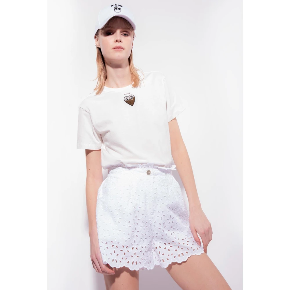 pinko Zon Shorts White Dames