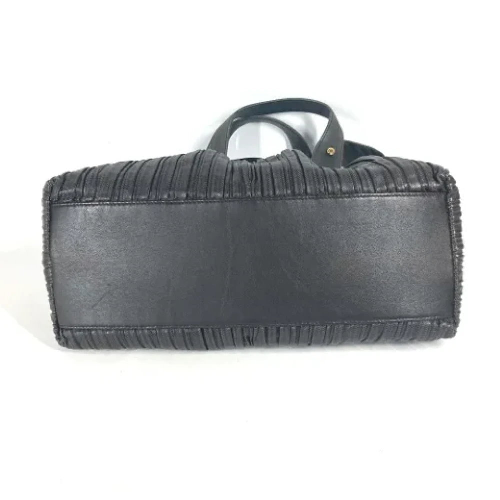 Bvlgari Vintage Pre-owned Fabric shoulder-bags Black Dames
