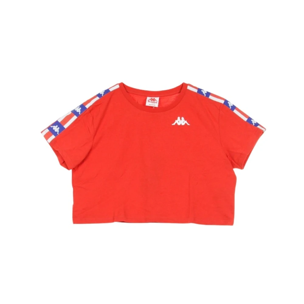 Kappa Damen Rot Authentisches T-Shirt La Basma /Blau