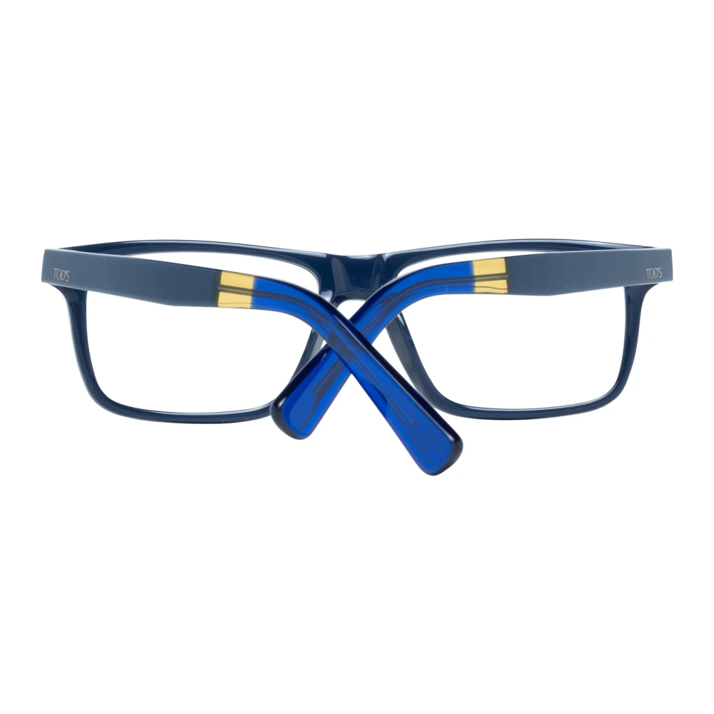 TOD'S Blauwe Heren Rechthoekige Optische Brillen Blue Heren