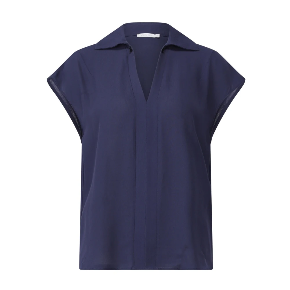 PATRIZIA PEPE Blouse met kettingdetail Blue Dames