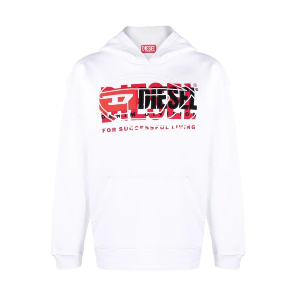 Diesel Witte Sweatshirt Ss24 Herenmode White Heren