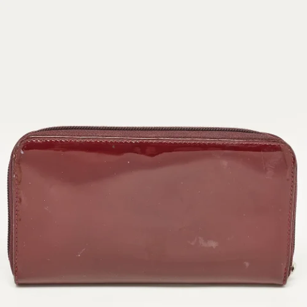 Salvatore Ferragamo Pre-owned Leather wallets Red Dames
