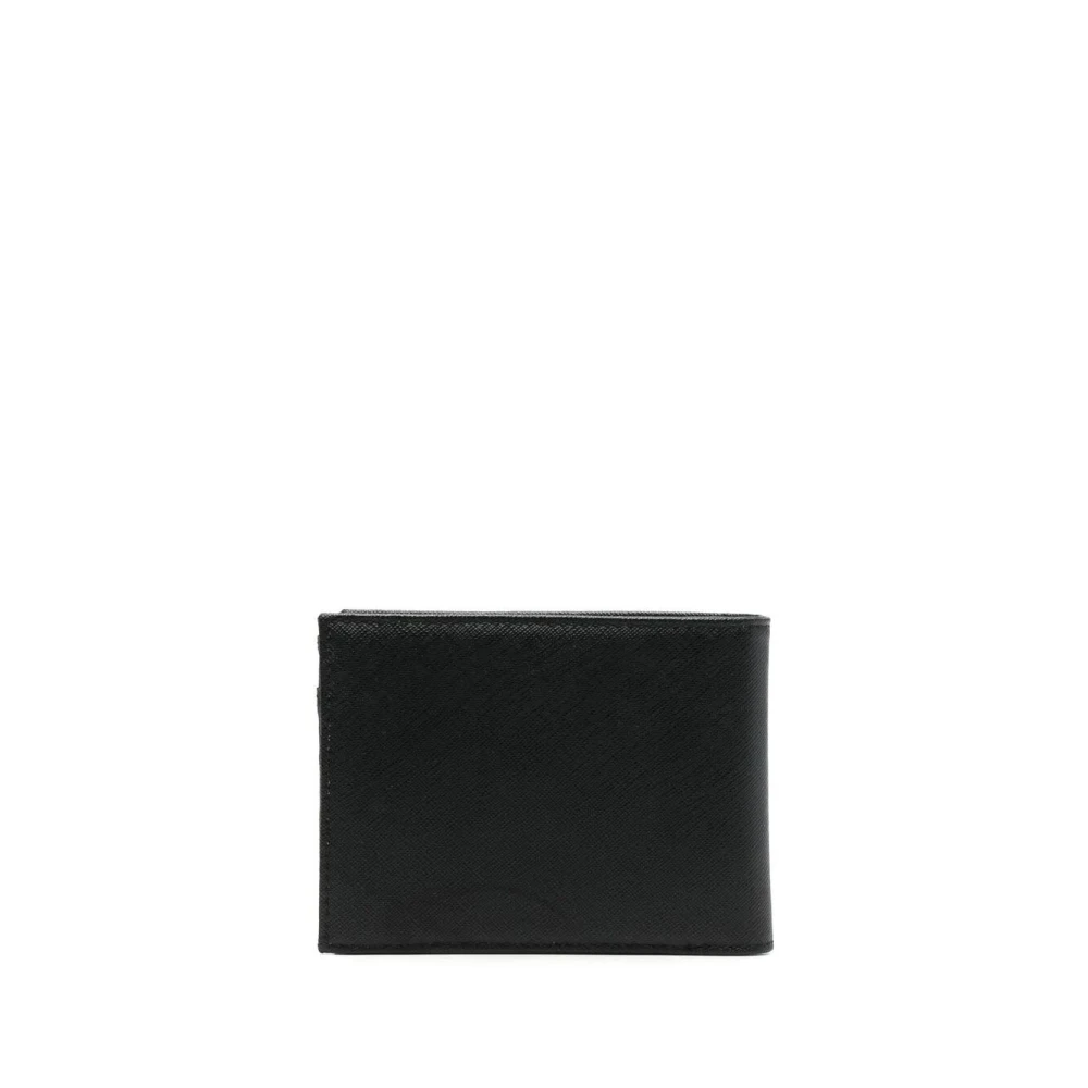 Emporio Armani Bi-Fold Portemonnee met Muntvak Black Heren