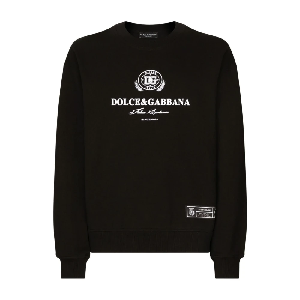 Dolce & Gabbana Zwarte Sweatshirt Aw24 Herenmode Black Heren