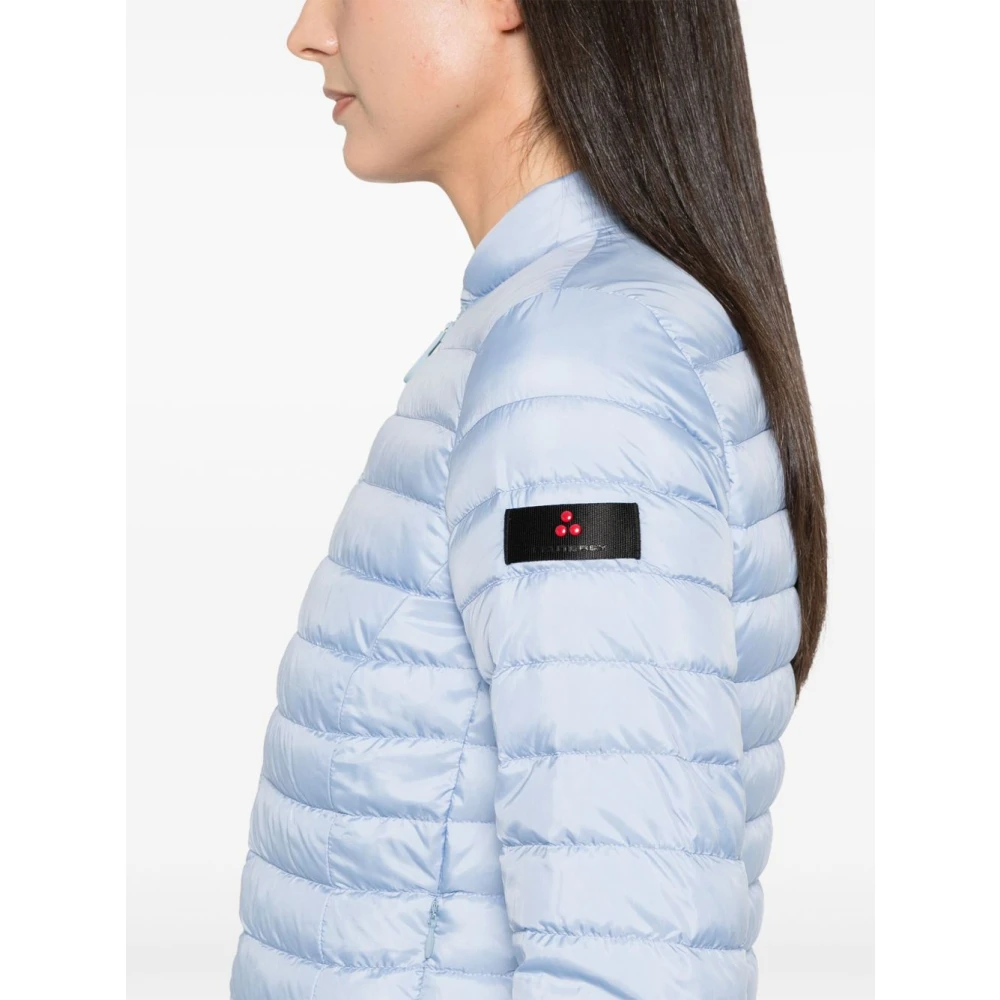 Peuterey Heldere Blauwe Gewatteerde Jas Blue Dames