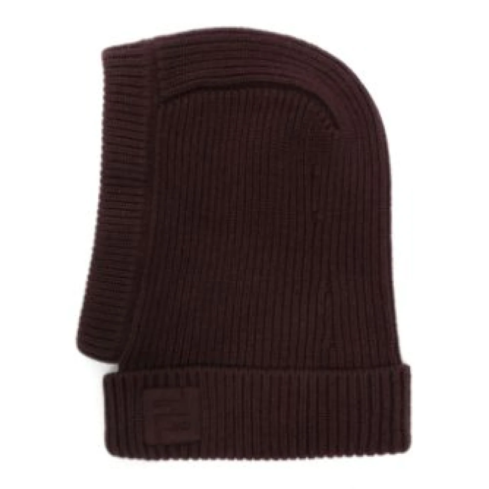 Fendi Aubergine Balaclava voor stijlvolle winterlook Brown Dames