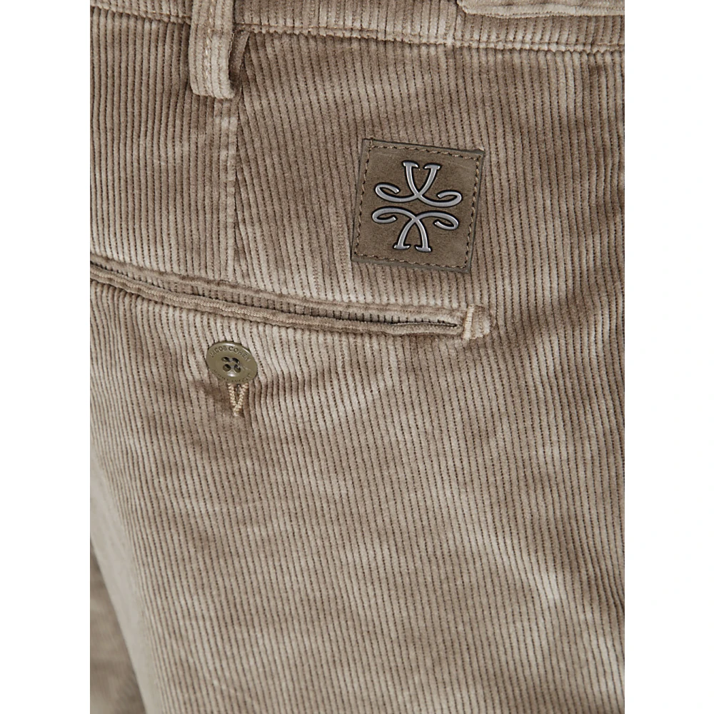 Jacob Cohën Slimme Crop Henry Pant in Elephant Grey Beige Heren