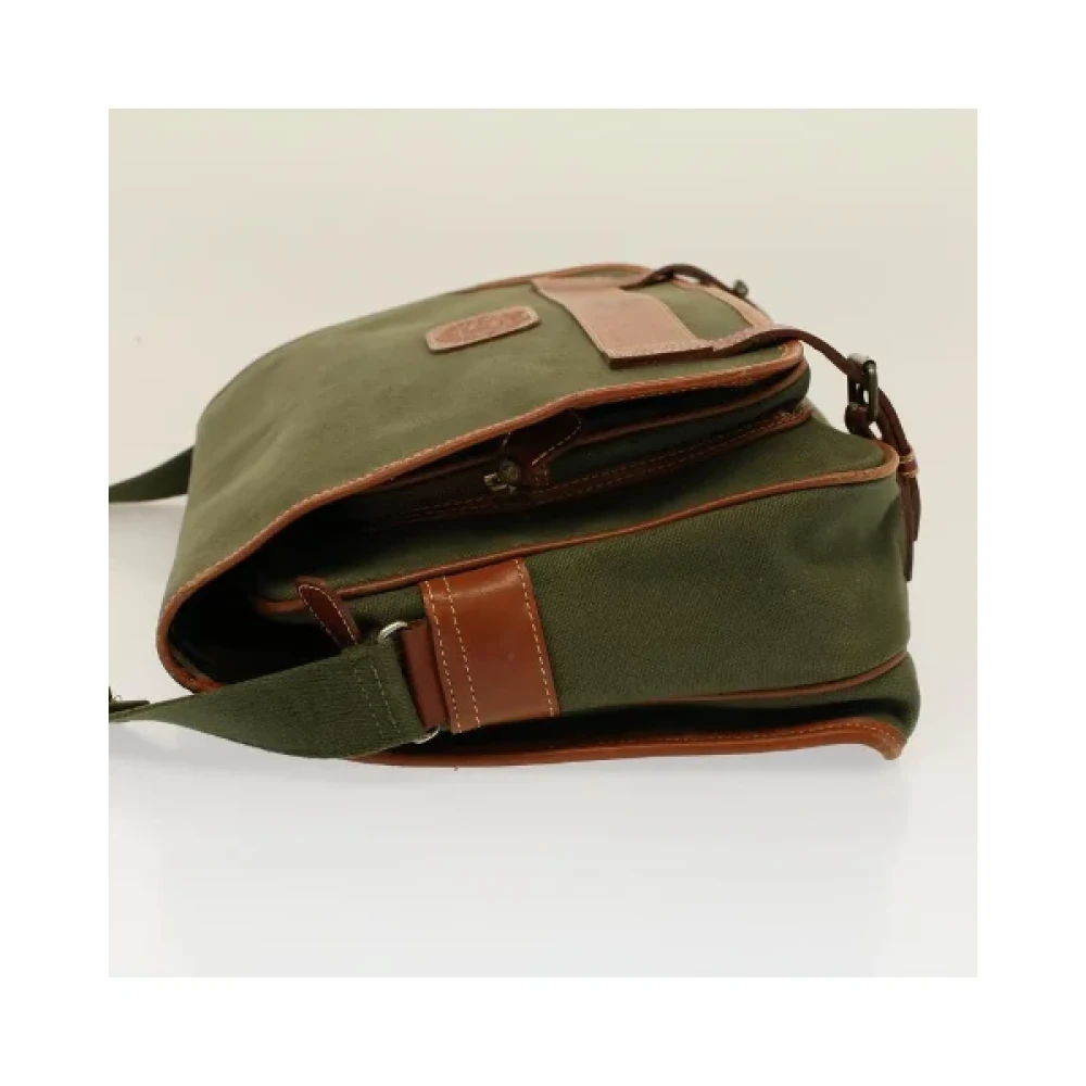 Burberry Vintage Pre-owned Canvas shoulder-bags Green Dames