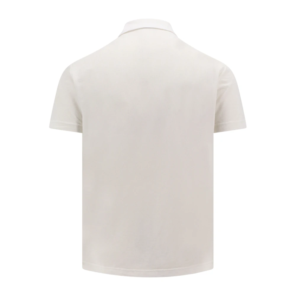 Zanone Witte T-shirt met korte mouwen en knoopsluiting White Heren