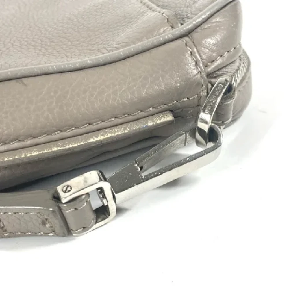 Dior Vintage Pre-owned Leather dior-bags Gray Heren