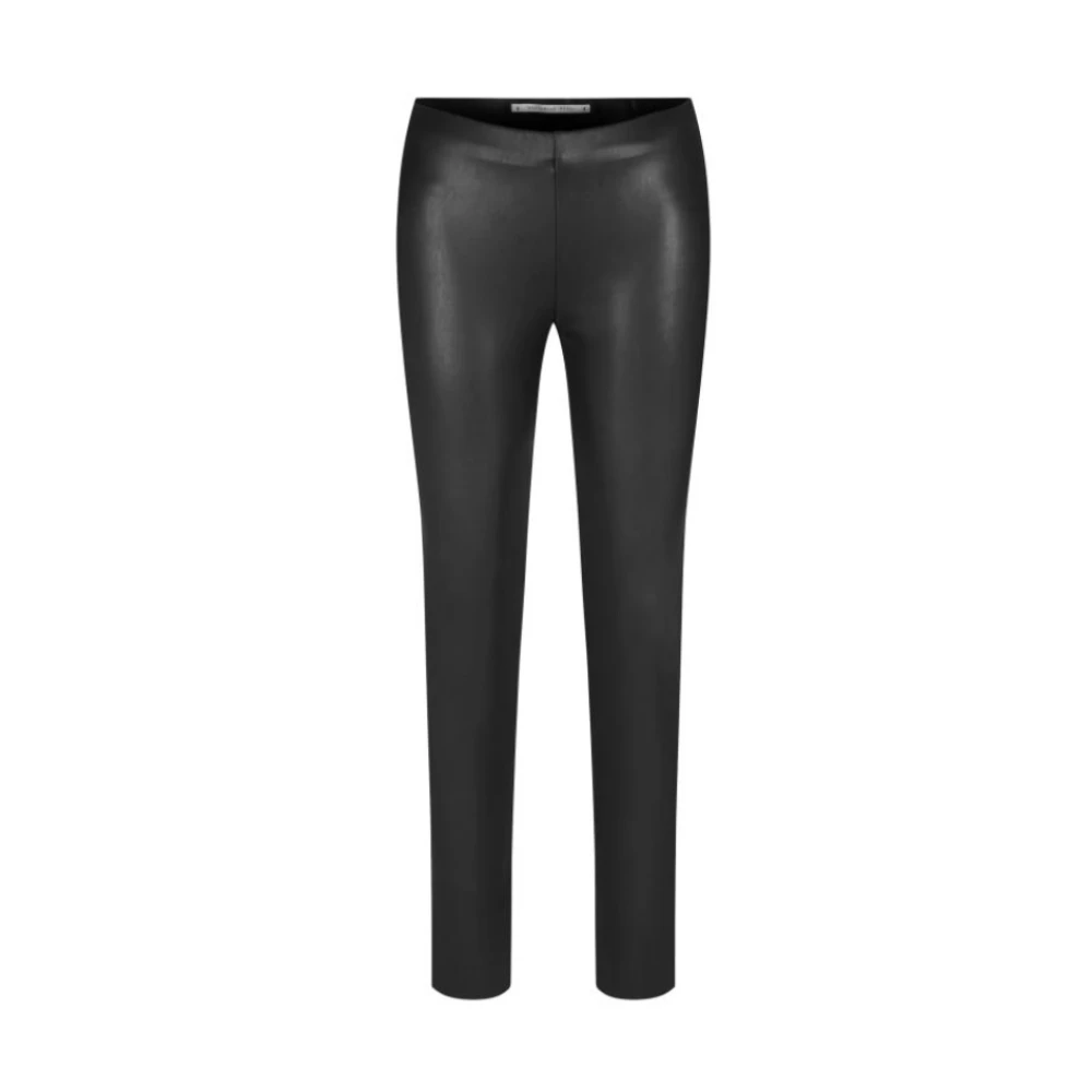 RAFFAELLO ROSSI Resa Vegan Leren Broek Zwart Black Dames