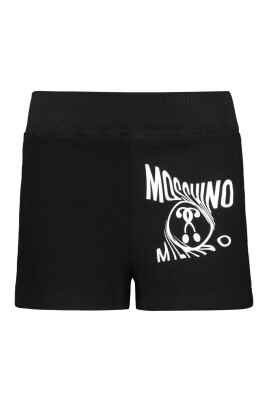 logo-print-shorts-with-ribbed-waistline