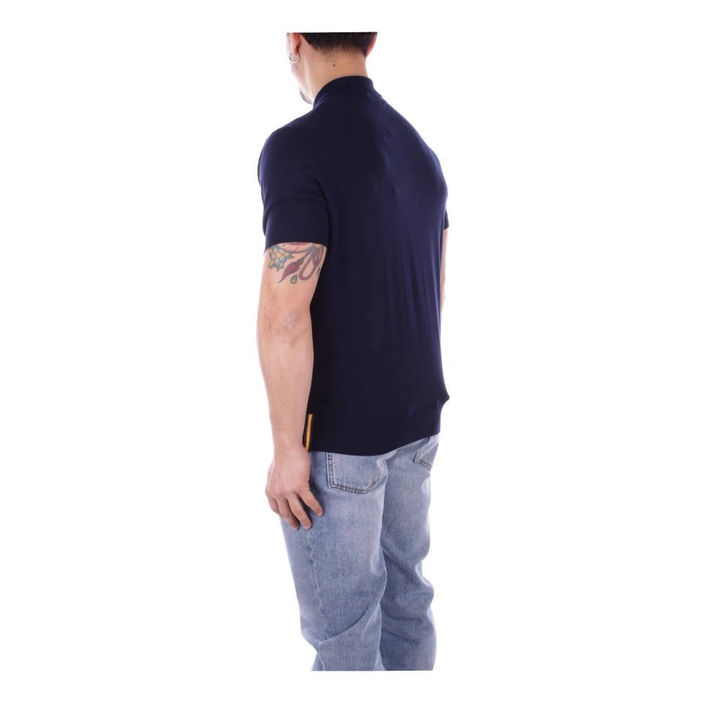 K-way Polo Shirts Blue Heren