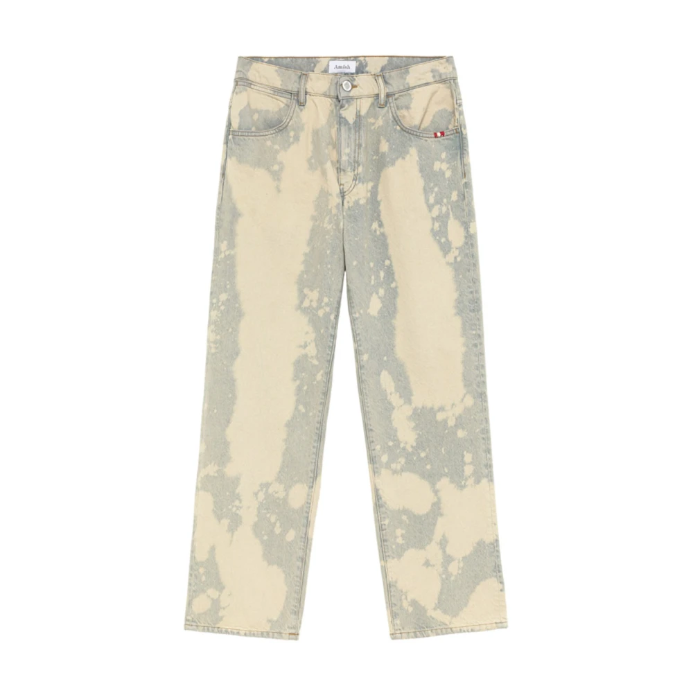 Amish Dirty Cloud Denim Jeans Straight Fit Multicolor Heren