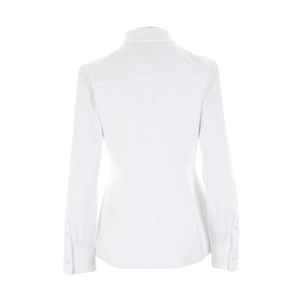 Valentino Garavani Witte Slim Fit Katoenen Overhemd White Dames