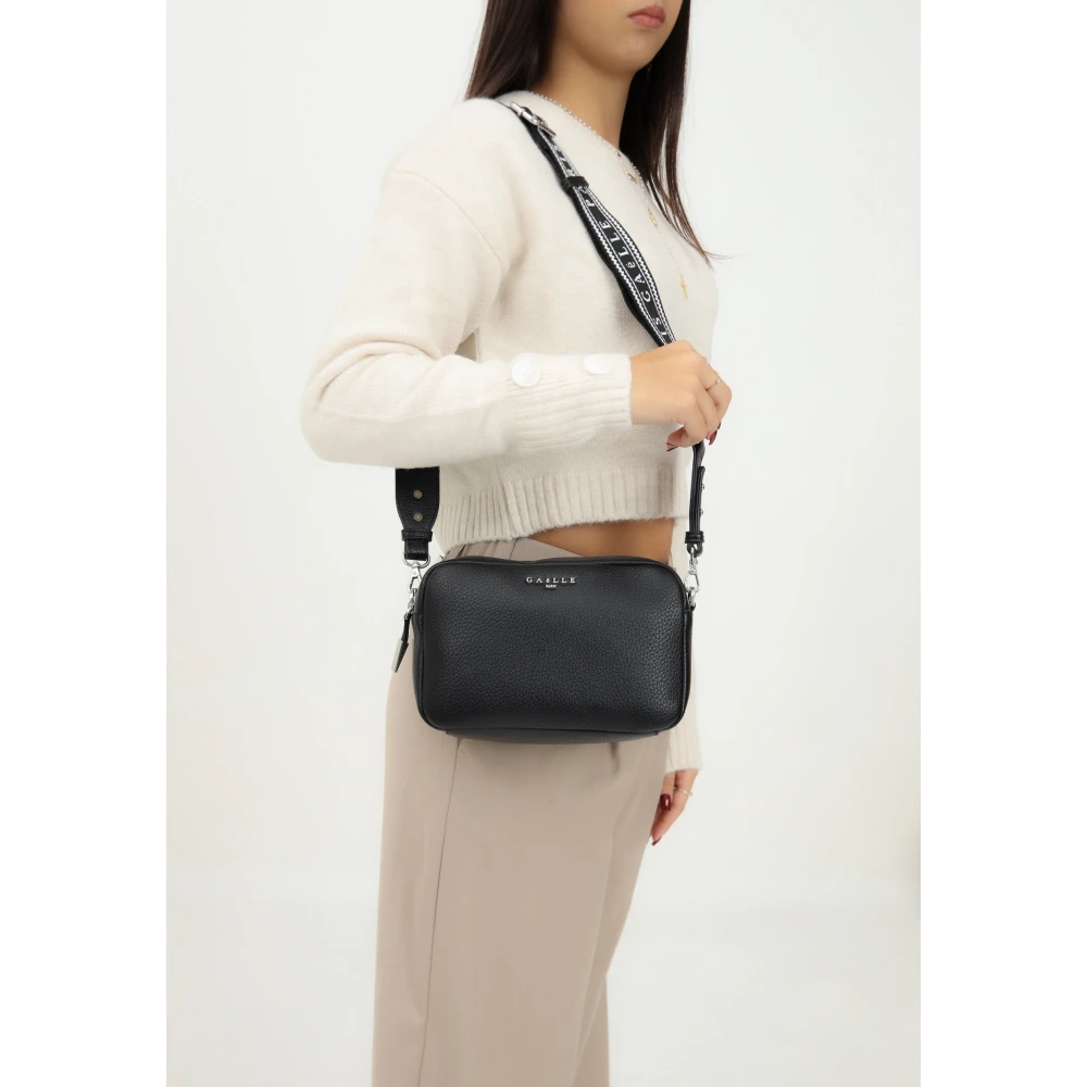 Gaëlle Paris Compacte Zwarte Schoudertas Black Dames