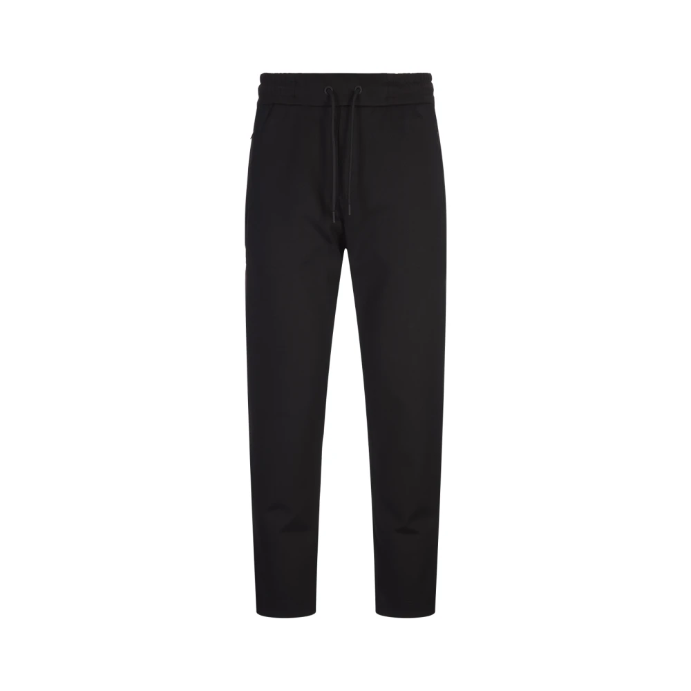 Hugo Boss Zwarte Stretch Katoenmix Joggers Black Heren