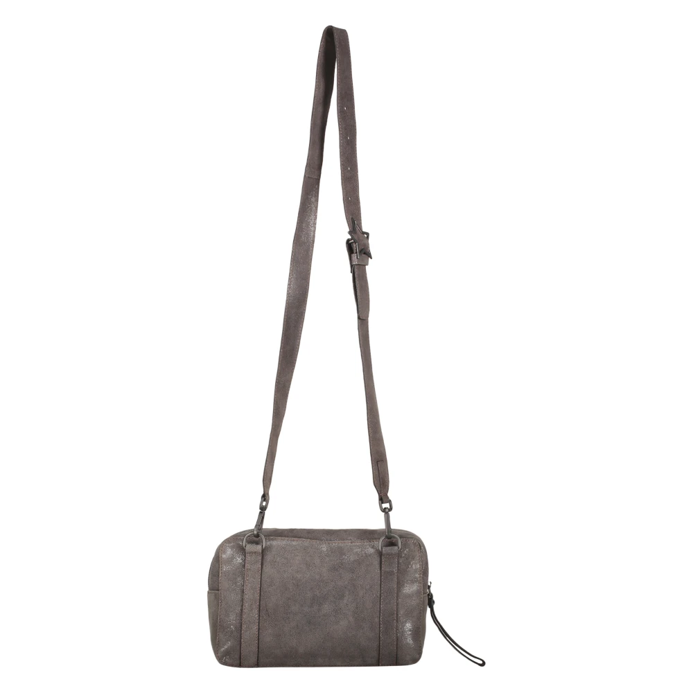 Lorena Antoniazzi Vossenbont Leren Crossbody Tas Gray Dames