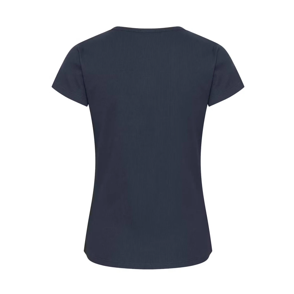 My Essential Wardrobe Korte Mouw MandyMW Tee Blue Dames