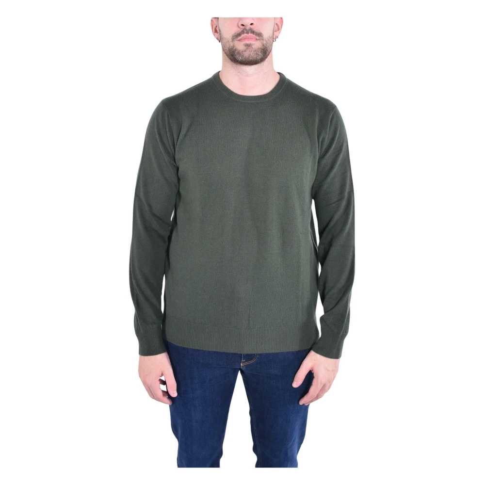 Mc2 Saint Barth Men's Green Regent Crewneck - Round-Neck Knitwear - M - Knitwear