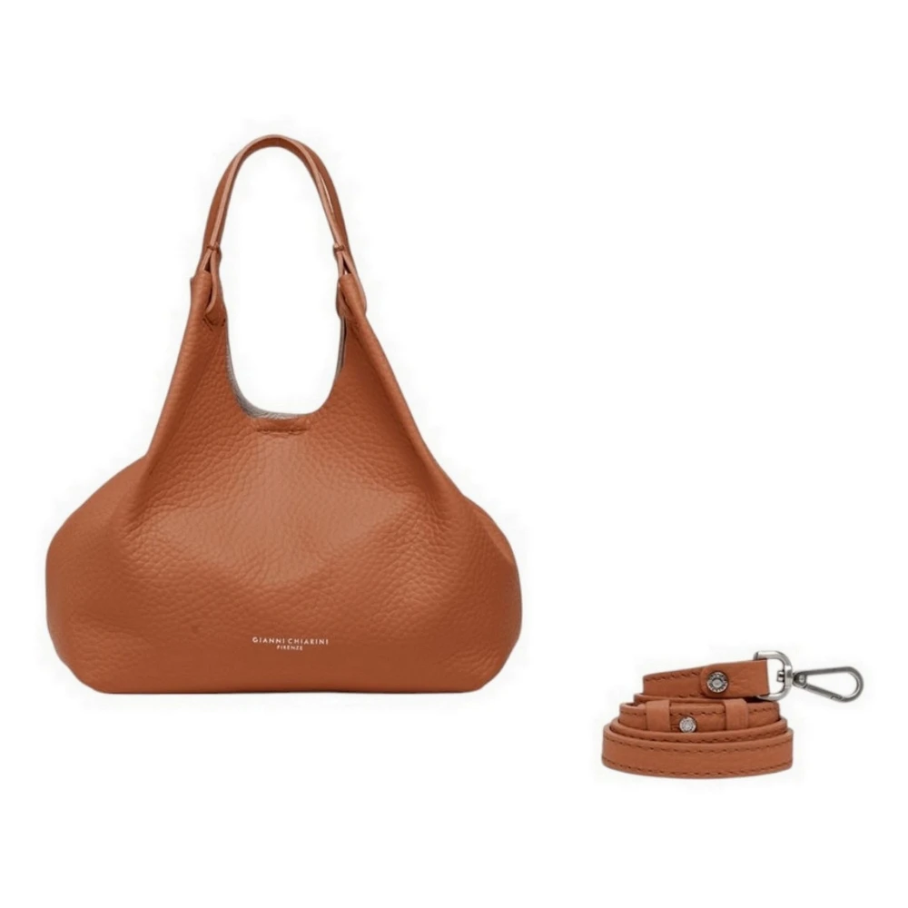 Gianni Chiarini Bruine leren bubble tas Brown Dames
