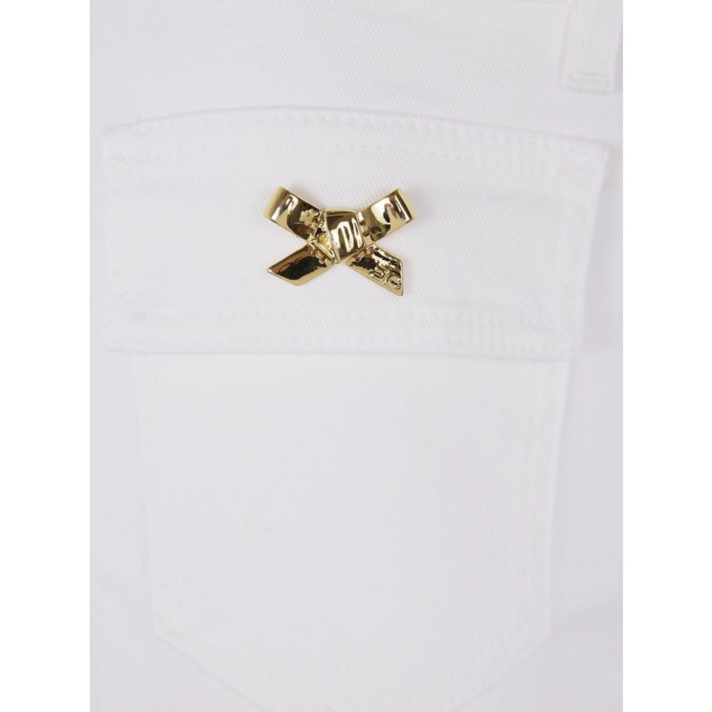 Elisabetta Franchi Ivoor Jeans voor vrouwen Beige Dames