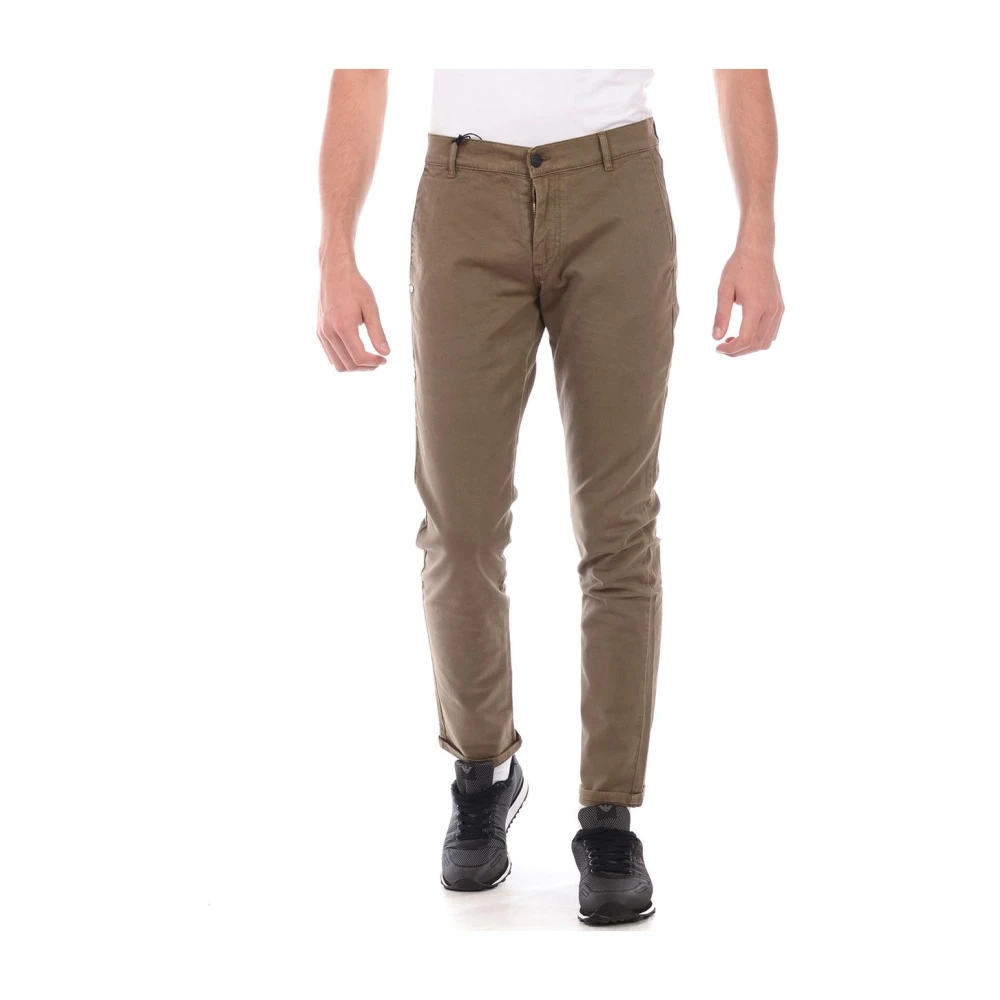 Daniele Alessandrini Men's Green Chinos - Chinos - W29 - Trousers