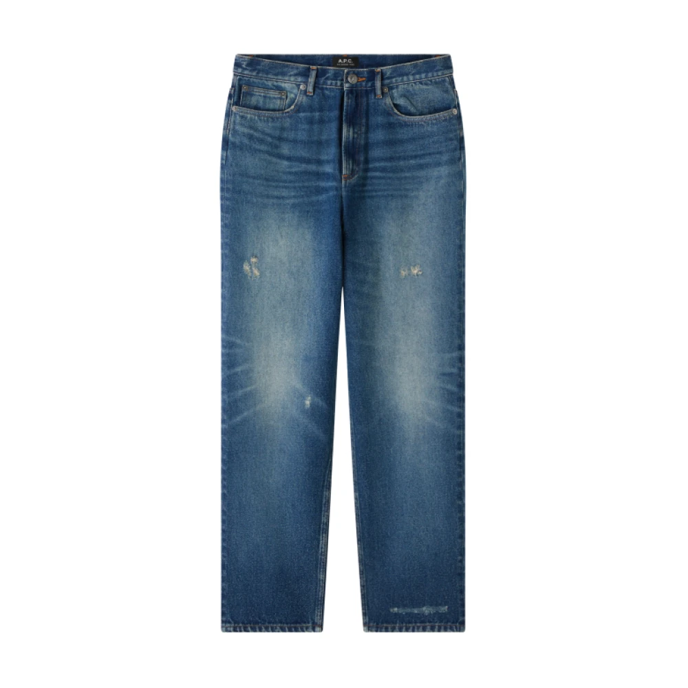 A.p.c. Men's Blue Straight Leg Jeans