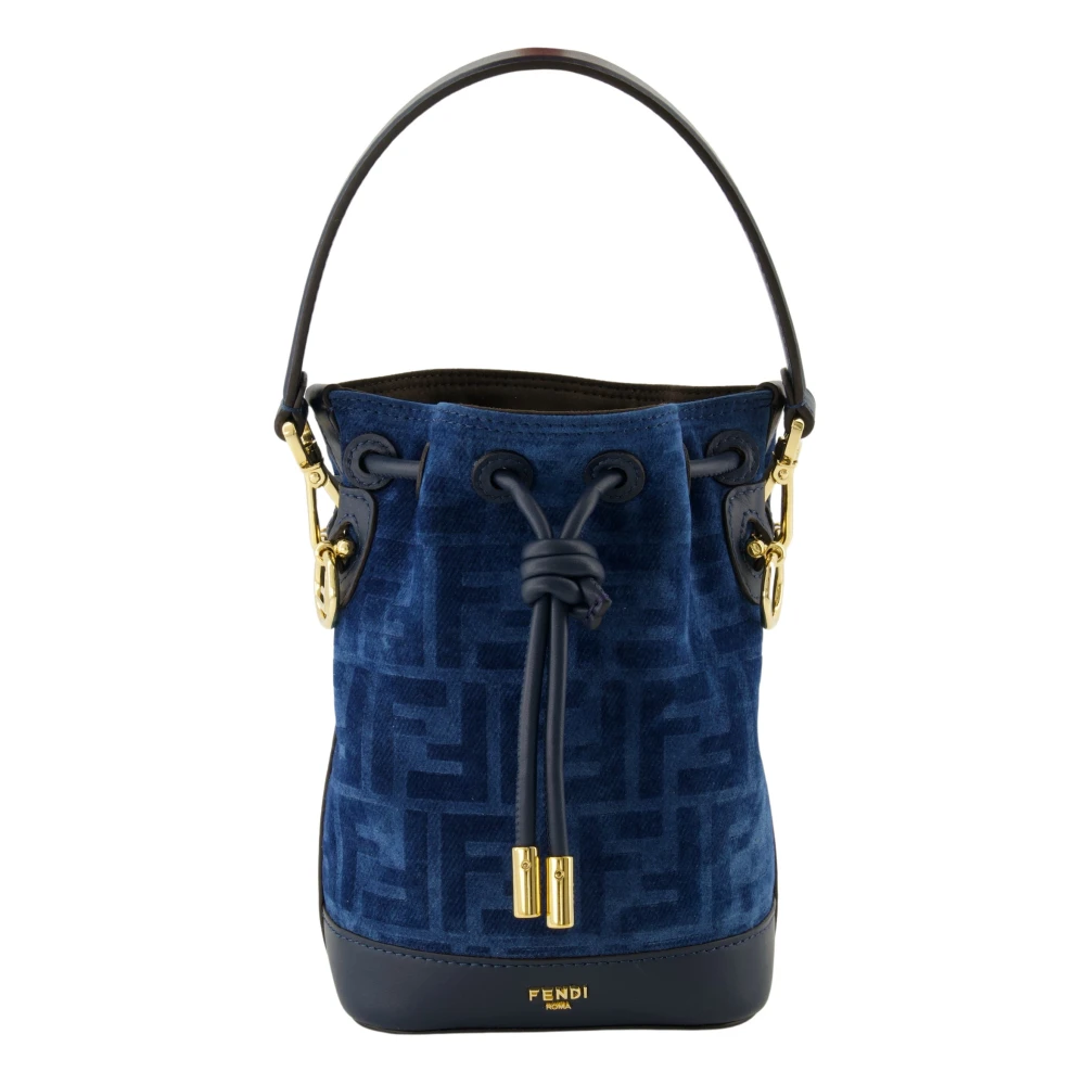 Fendi Women's Blue Bucket Bags, One Size, Mon Tresor Mini Bucket Bag