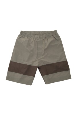 grey-cotton-elastic-waist-shorts