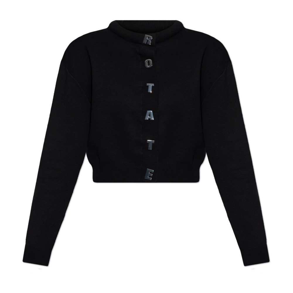 Rotate Birger Christensen Vest met afneembare schoudervullingen Black Dames