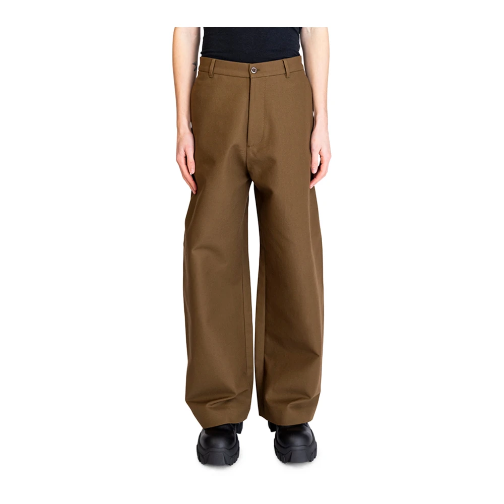 Acne Studios Olijfgroene Broek Stijlvolle Mode Green Heren