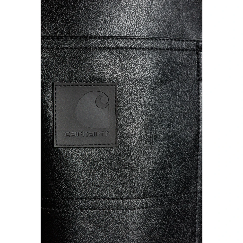 Carhartt WIP Eco leren broek Black Heren