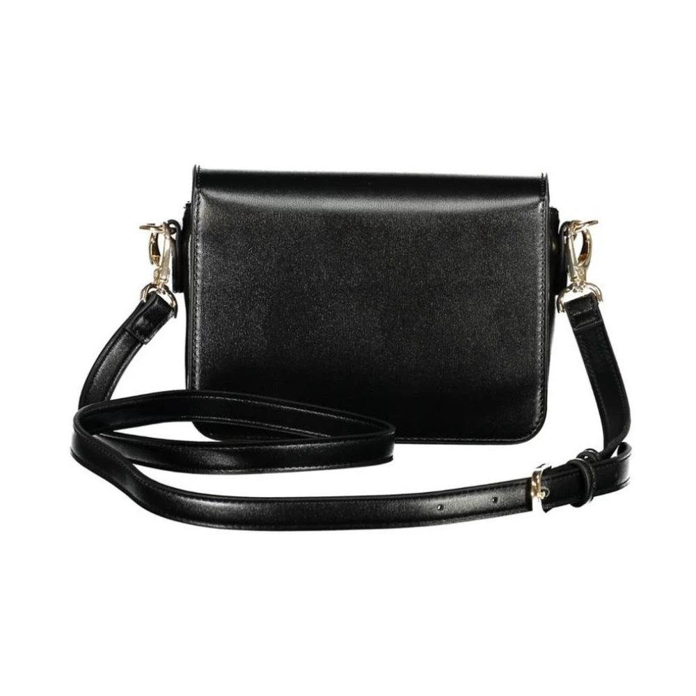 Valentino by Mario Valentino Zwarte Polyethyleen Crossbody Tas Stijlvol Functioneel Black Dames