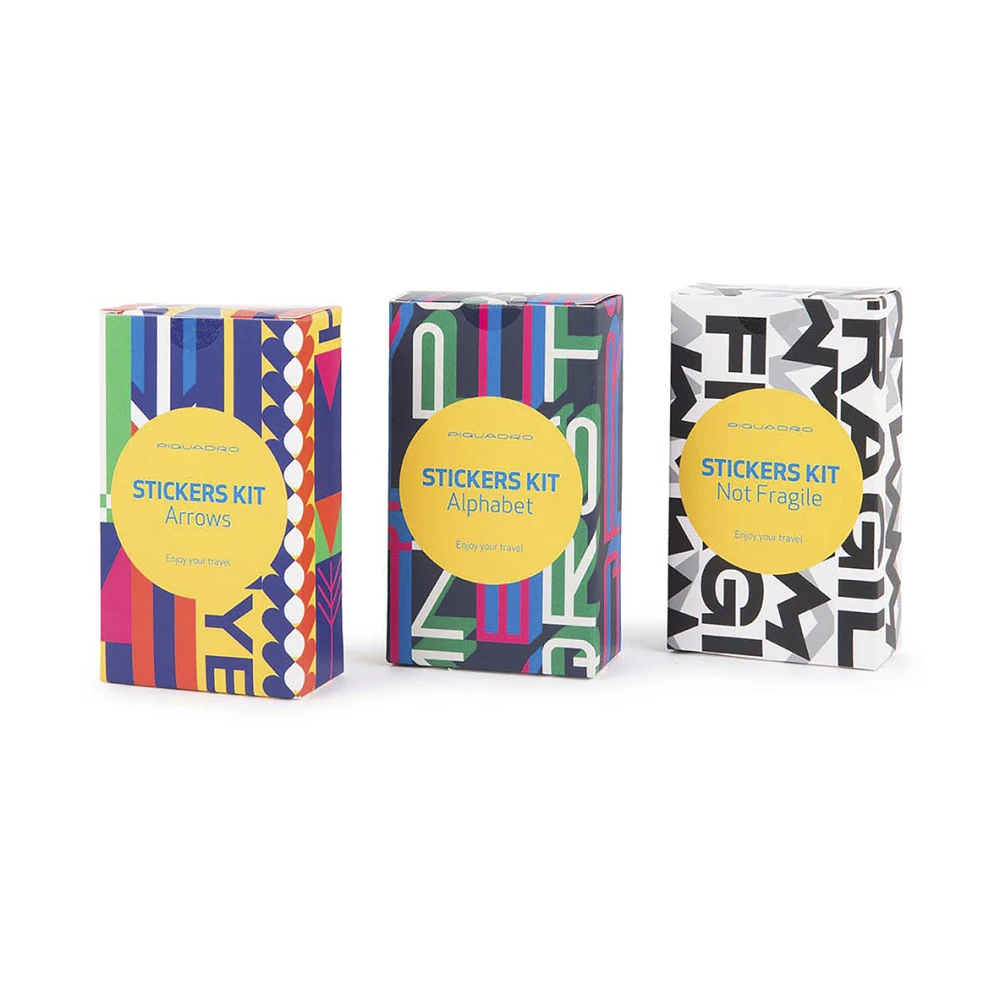 Piquadro Unisex Multicolor Väskor One Size, Sticker Set For Trolley