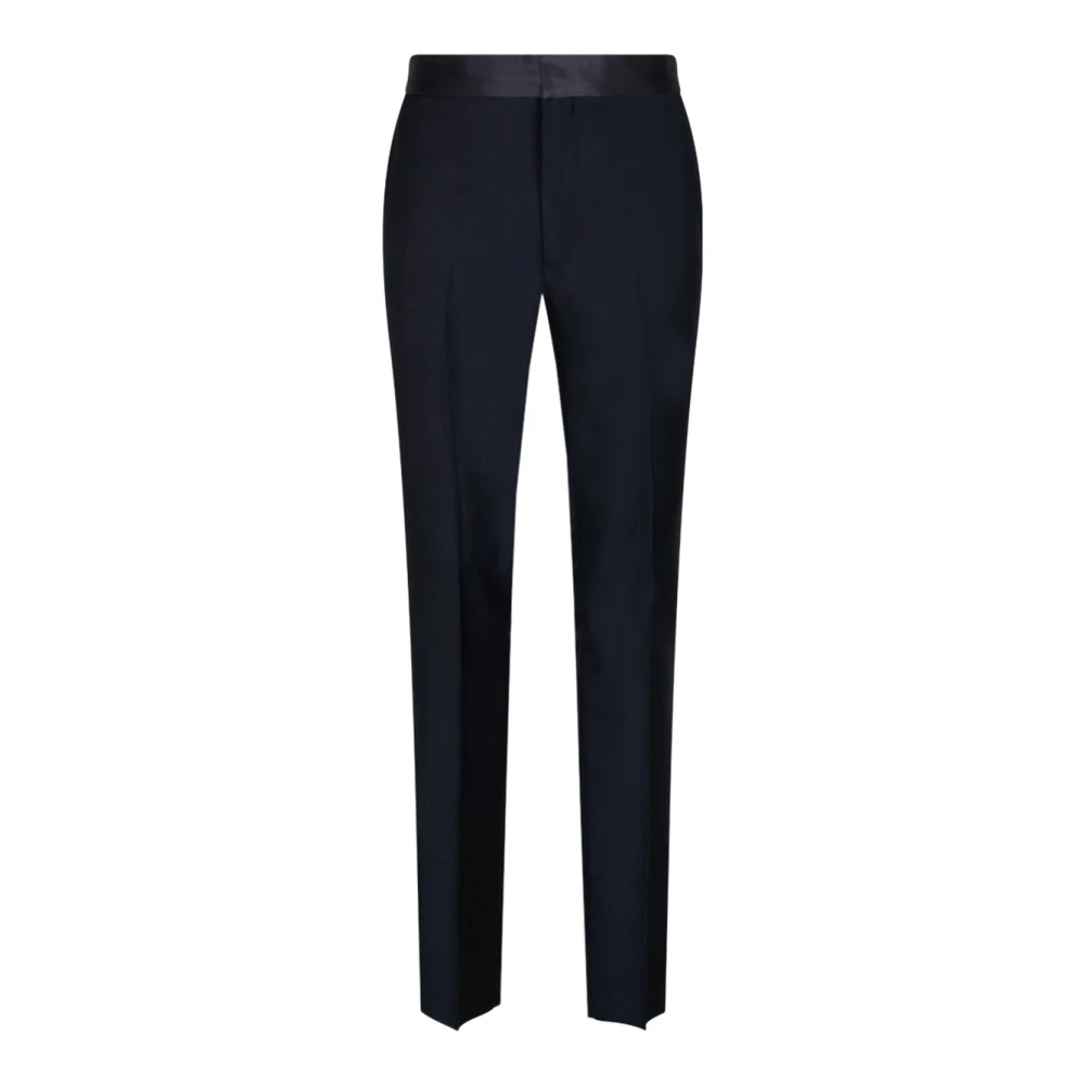 Givenchy Men's Blue Slim-Fit Trousers, M, Wool Trousers