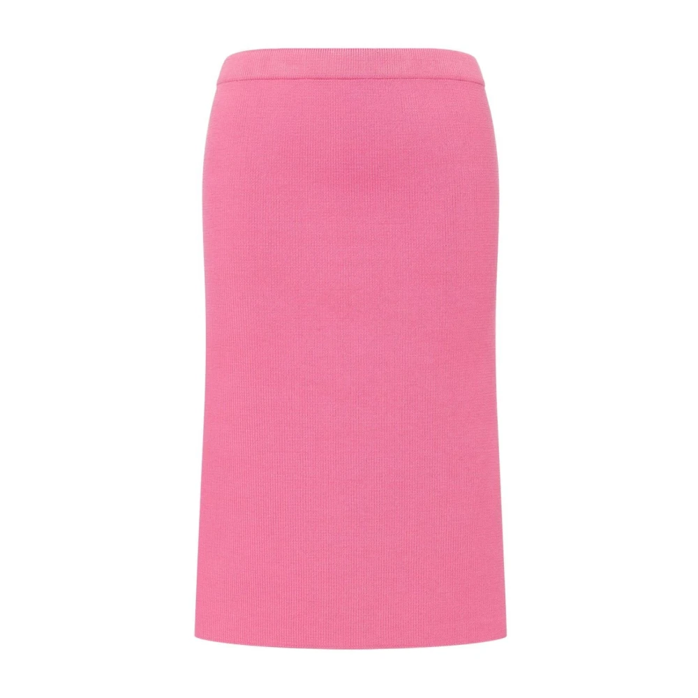 Philosophy di Lorenzo Serafini Fuchsia Ribgebreide Hoge Taille Rok Pink Dames