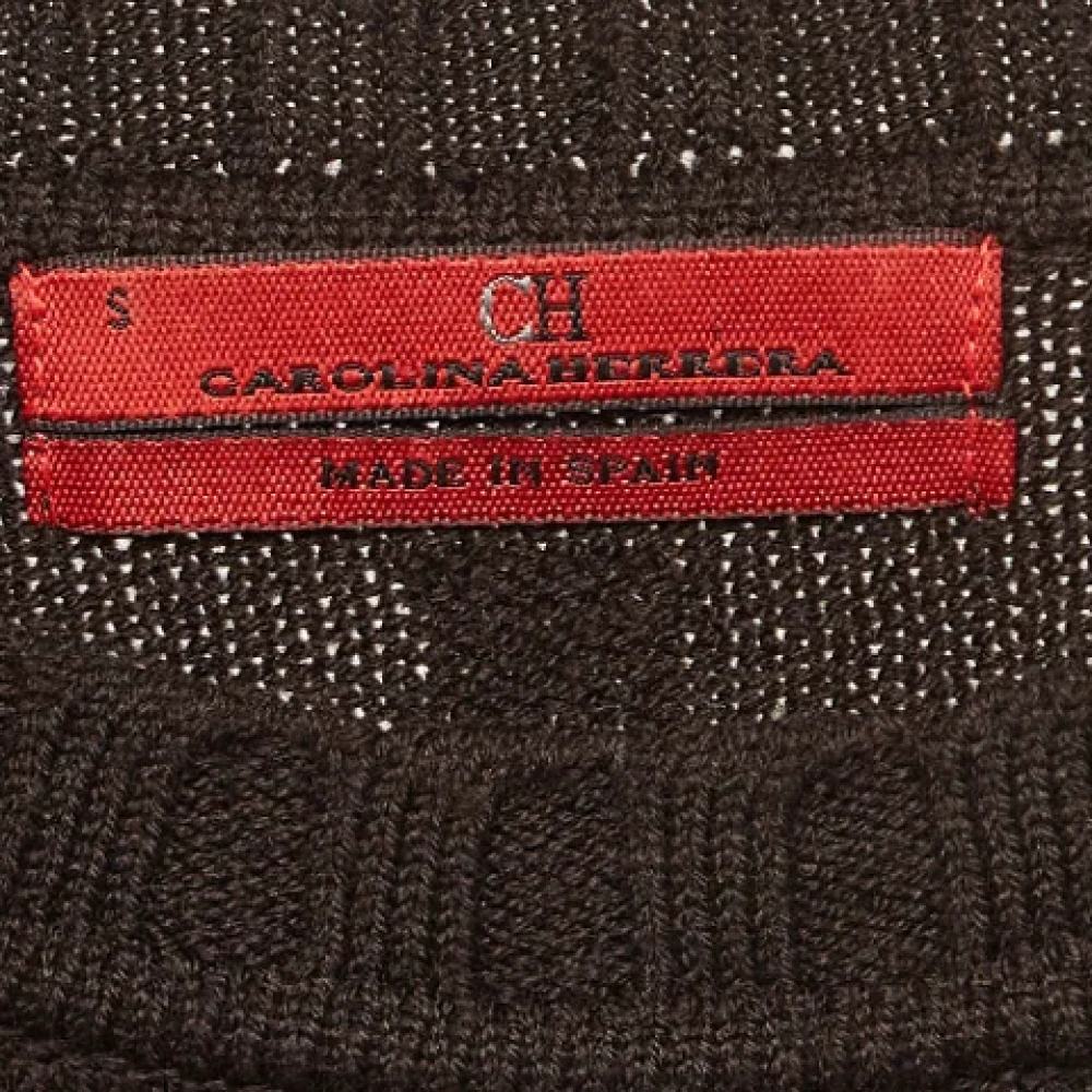 Carolina Herrera Pre-owned Knit dresses Brown Dames