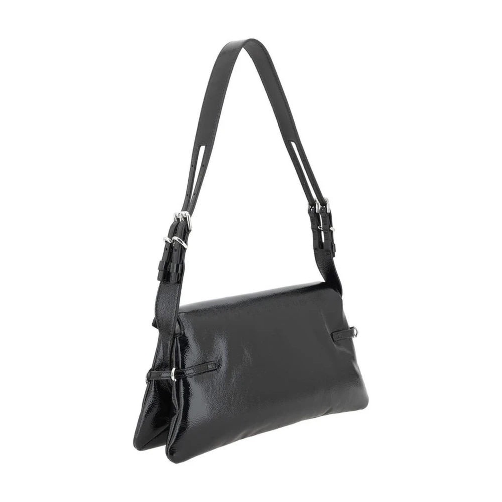 Givenchy Elegante leren schoudertas met magnetische flap Black Dames