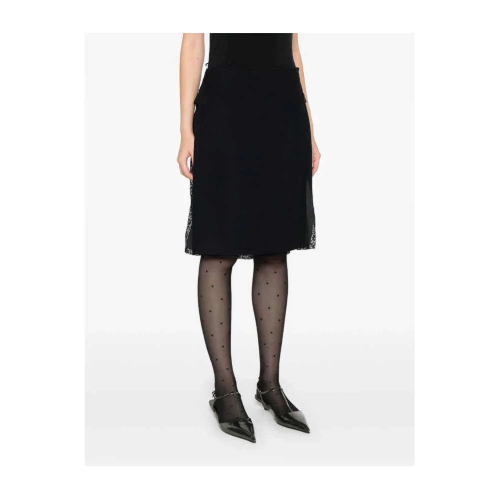 N21 Stoffen Rok Black Dames