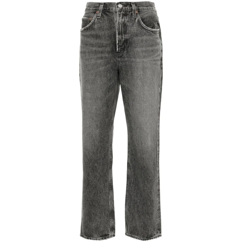 Agolde Valen J Denim Jeans Gray Dames