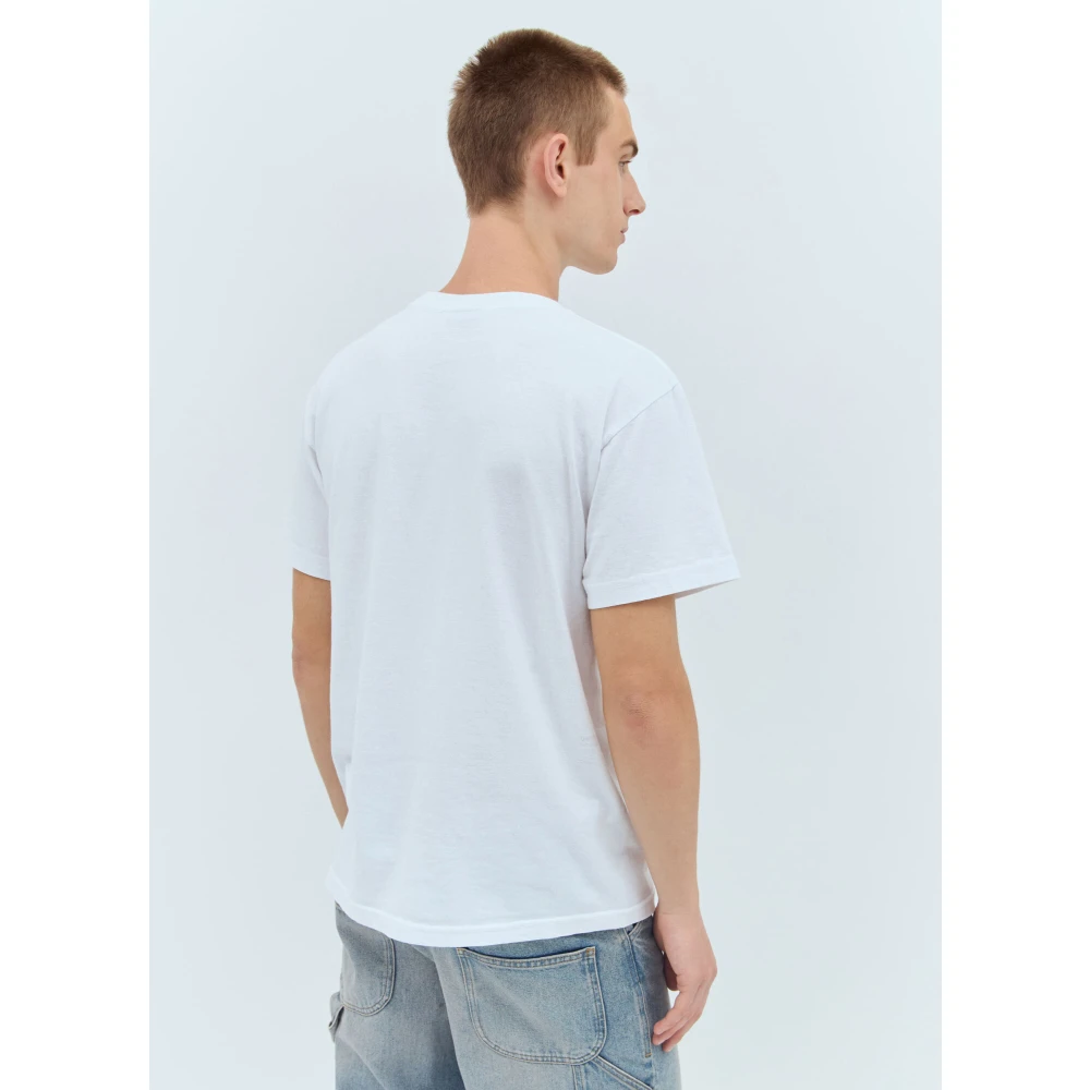 Awake NY Graffiti Crewneck T-Shirt White Heren